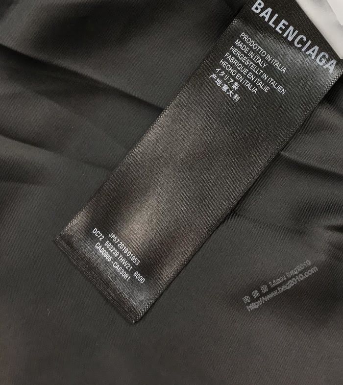 Balenciaga男裝 巴黎世家2020秋冬新款黑白拼色絨外套 男女同款  ydi3554